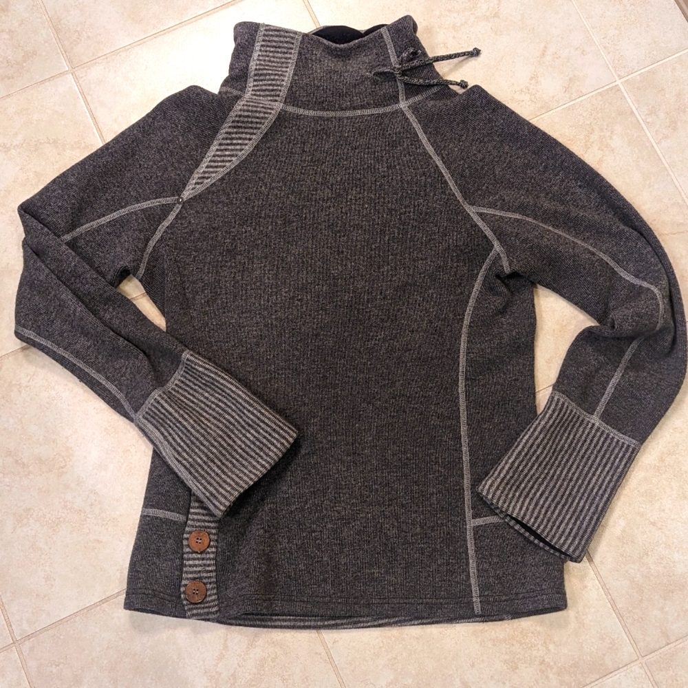 Prana Lucia Wool blend funnel neck sweater